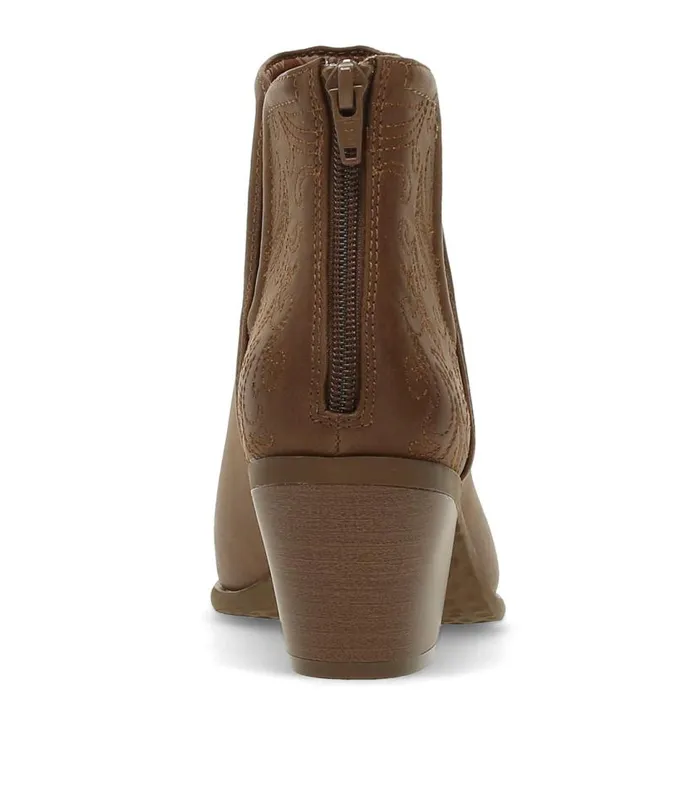 Women Baretraps Booties Yara Block Heel Bootie Coffee