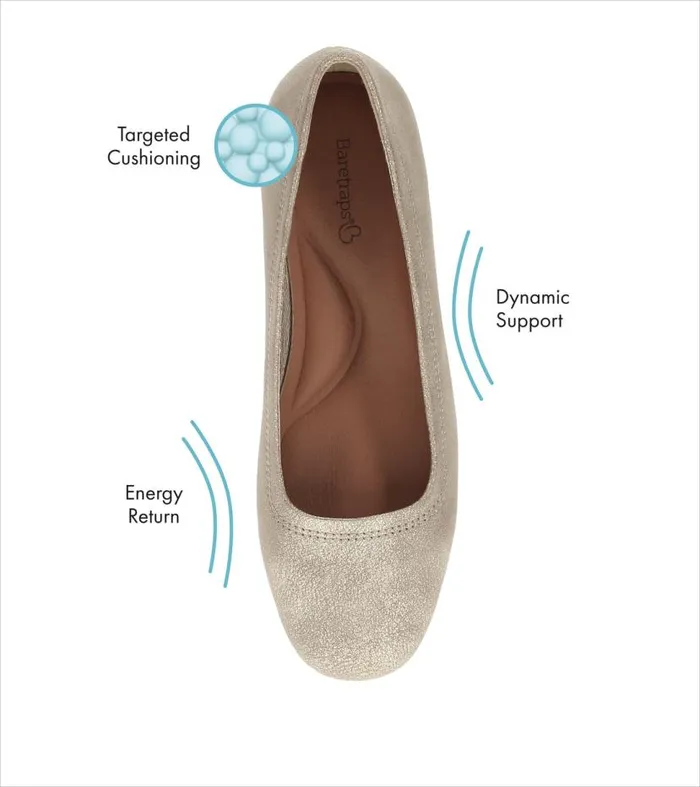 Women Baretraps Flats and Loafers Covette Wedge Slip On Light Champagne Women Baretraps Flats and Loafers Covette Wedge Slip On Light Champagne
