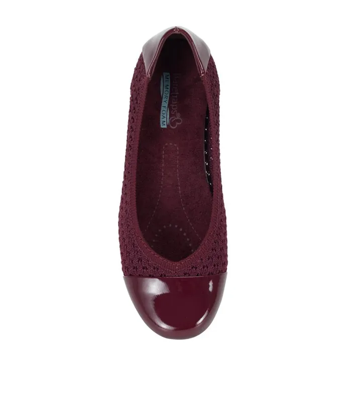 Women Baretraps Flats and Loafers Mia Casual Flat Dark Cherry Women Baretraps Flats and Loafers Mia Casual Flat Dark Cherry
