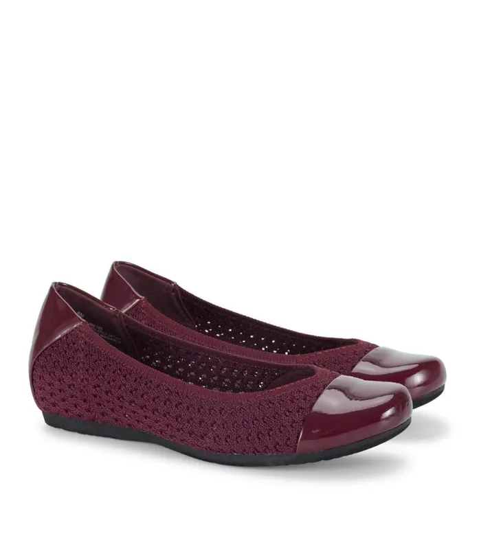 Women Baretraps Flats and Loafers Mia Casual Flat Dark Cherry Women Baretraps Flats and Loafers Mia Casual Flat Dark Cherry