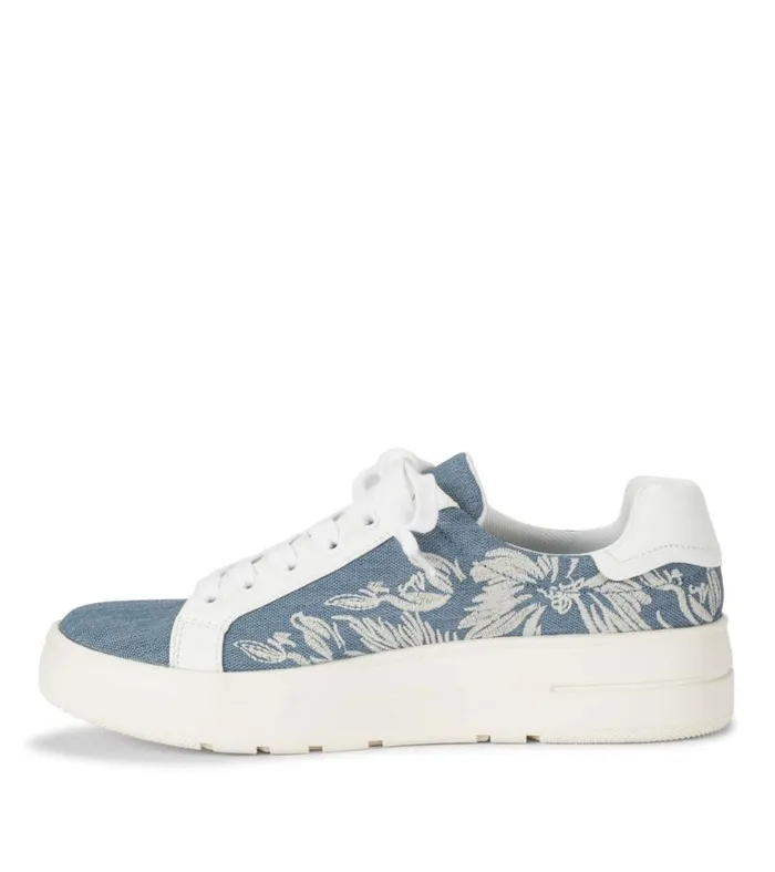Women Baretraps Flats and Loafers Nishelle Lace Up Sneaker Light Bluewhite Flower Women Baretraps Flats and Loafers Nishelle Lace Up Sneaker Light Bluewhite Flower