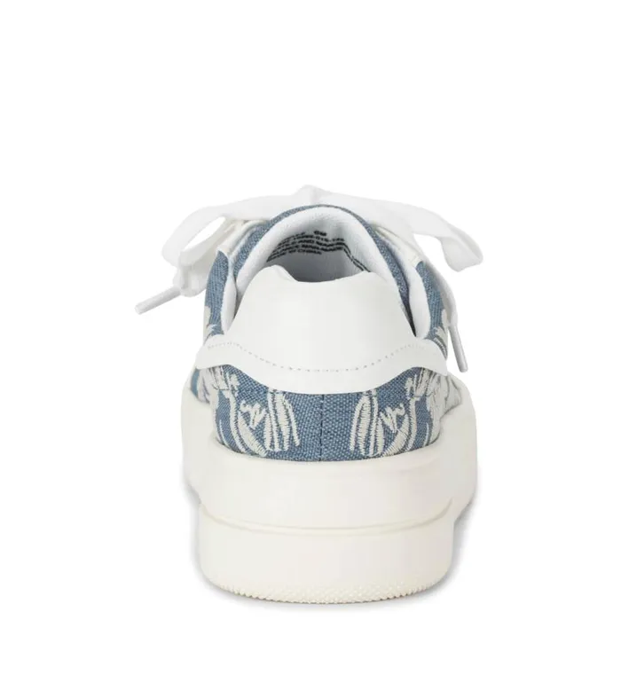 Women Baretraps Flats and Loafers Nishelle Lace Up Sneaker Light Bluewhite Flower Women Baretraps Flats and Loafers Nishelle Lace Up Sneaker Light Bluewhite Flower
