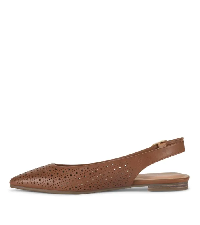Women Baretraps Flats and Loafers Riva Slingback Flat Dark Beechnut Women Baretraps Flats and Loafers Riva Slingback Flat Dark Beechnut
