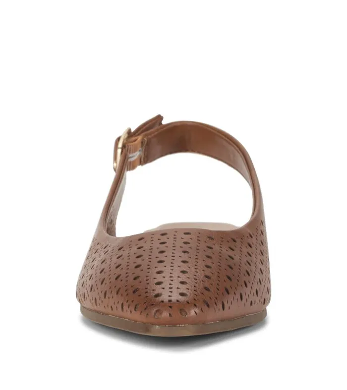 Women Baretraps Flats and Loafers Riva Slingback Flat Dark Beechnut Women Baretraps Flats and Loafers Riva Slingback Flat Dark Beechnut