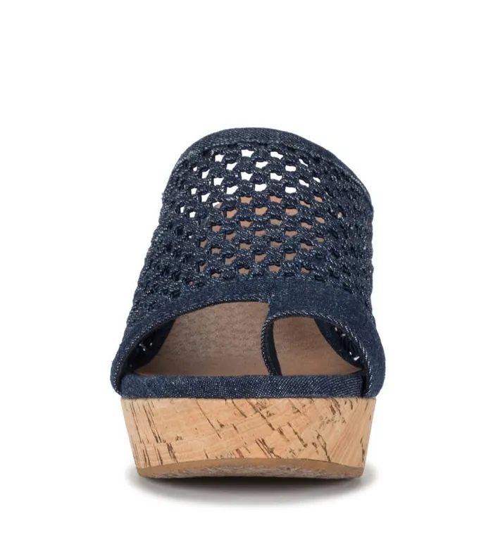 Women Baretraps Slides and Slip On Sandals Bethie Wedge Sandal Dark Denim Women Baretraps Slides and Slip On Sandals Bethie Wedge Sandal Dark Denim
