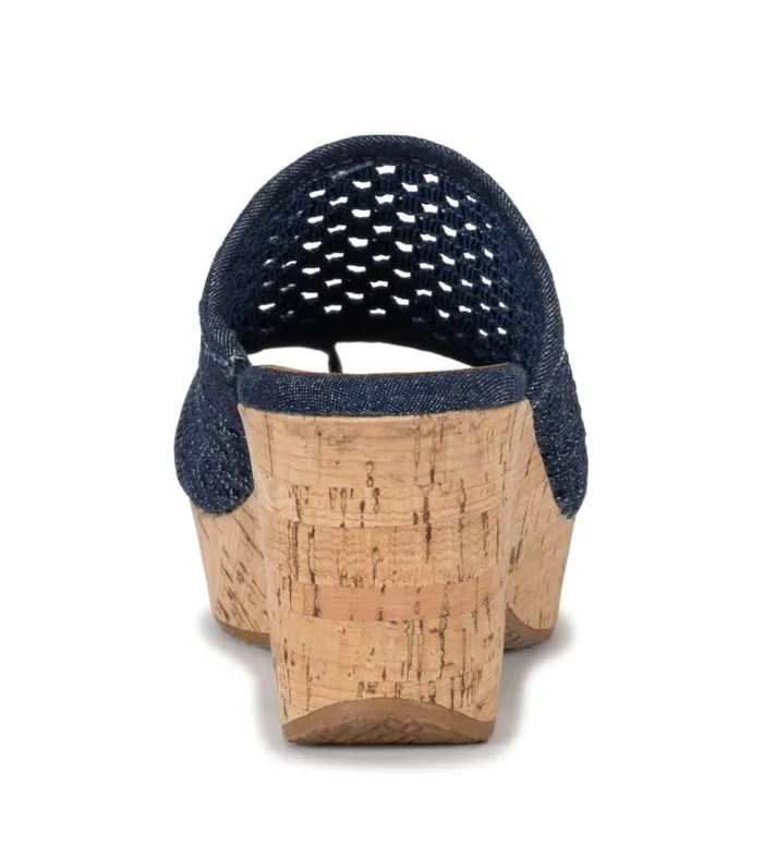 Women Baretraps Slides and Slip On Sandals Bethie Wedge Sandal Dark Denim Women Baretraps Slides and Slip On Sandals Bethie Wedge Sandal Dark Denim