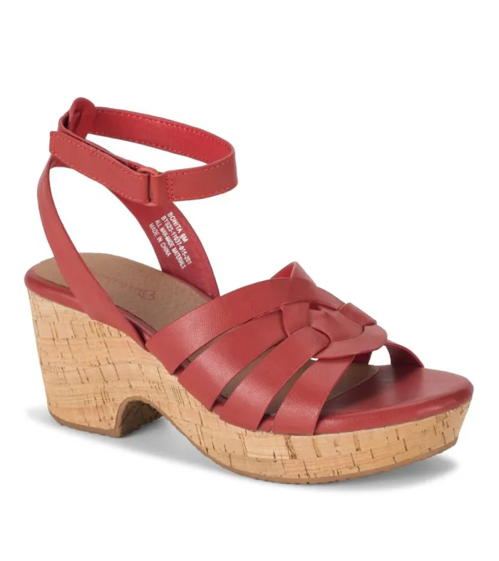 Women Baretraps Wedge Sandals Bonita Wedge Sandal Red