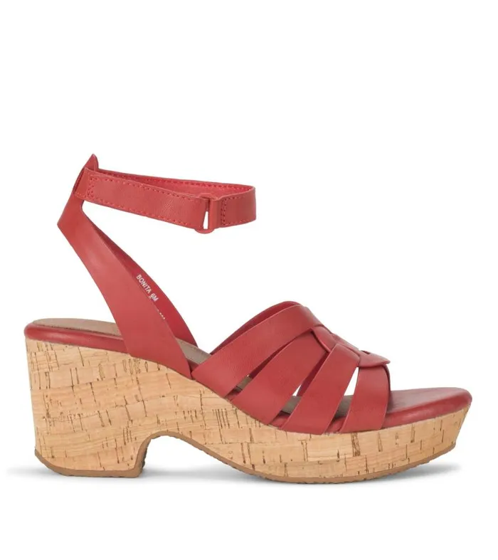 Women Baretraps Wedge Sandals Bonita Wedge Sandal Red