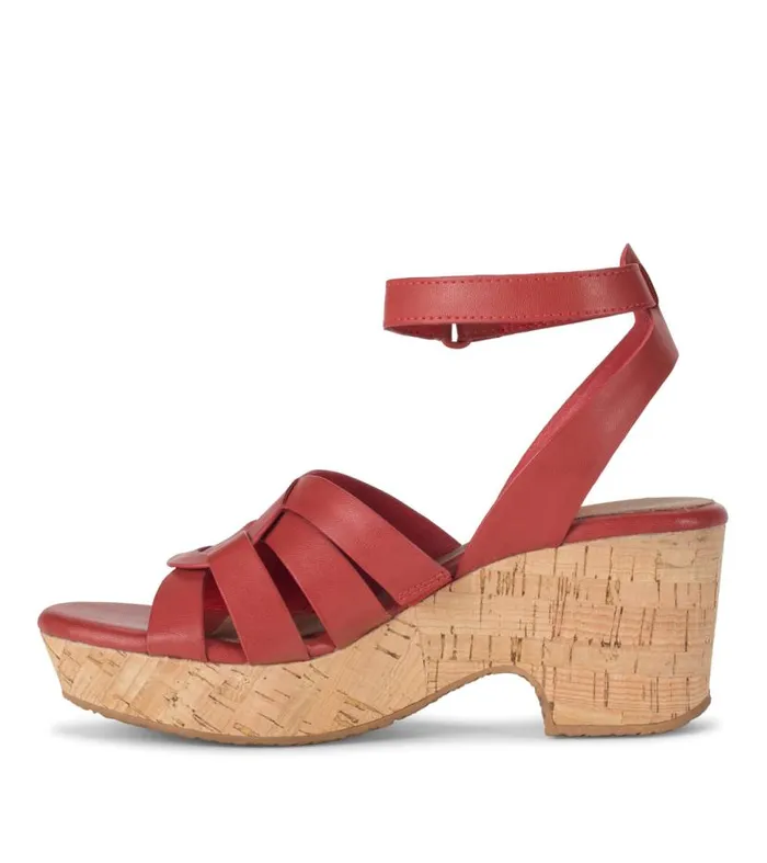 Women Baretraps Wedge Sandals Bonita Wedge Sandal Red
