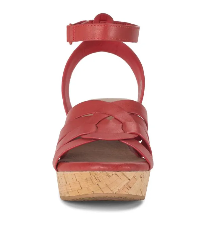 Women Baretraps Wedge Sandals Bonita Wedge Sandal Red