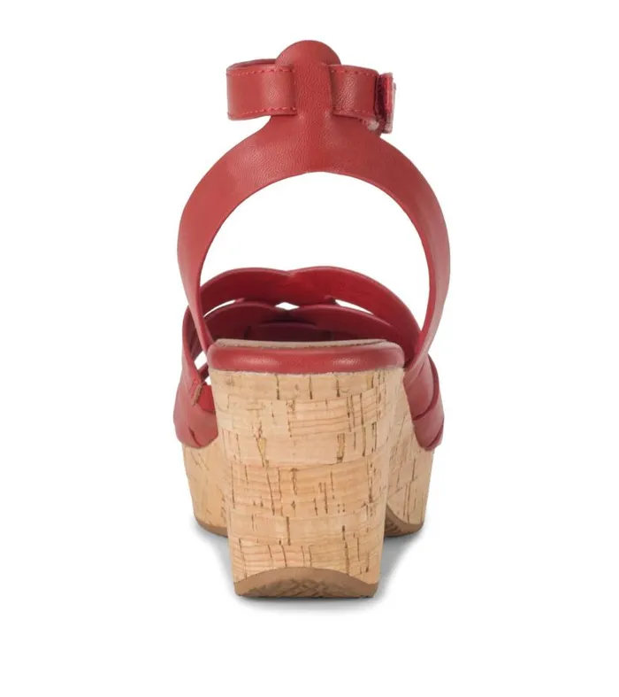 Women Baretraps Wedge Sandals Bonita Wedge Sandal Red