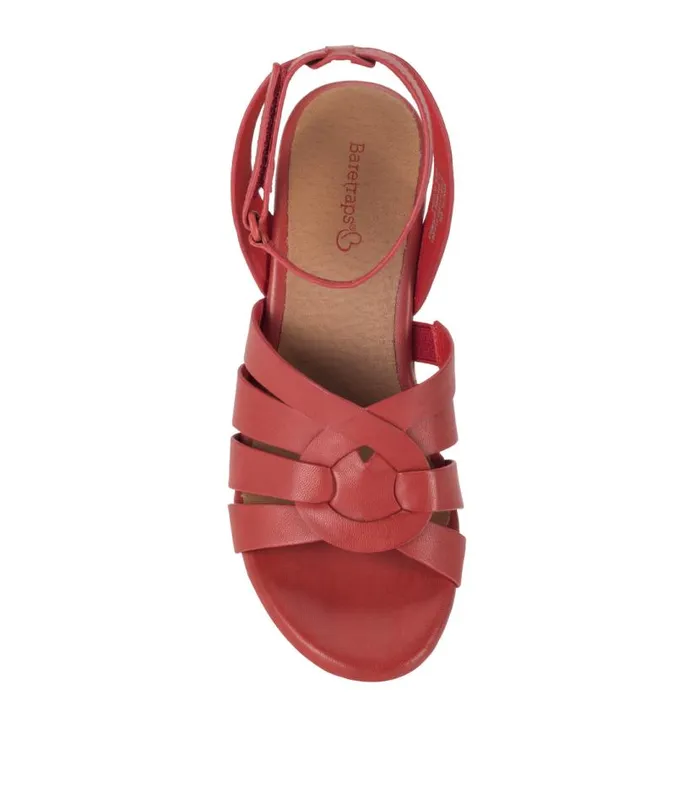Women Baretraps Wedge Sandals Bonita Wedge Sandal Red