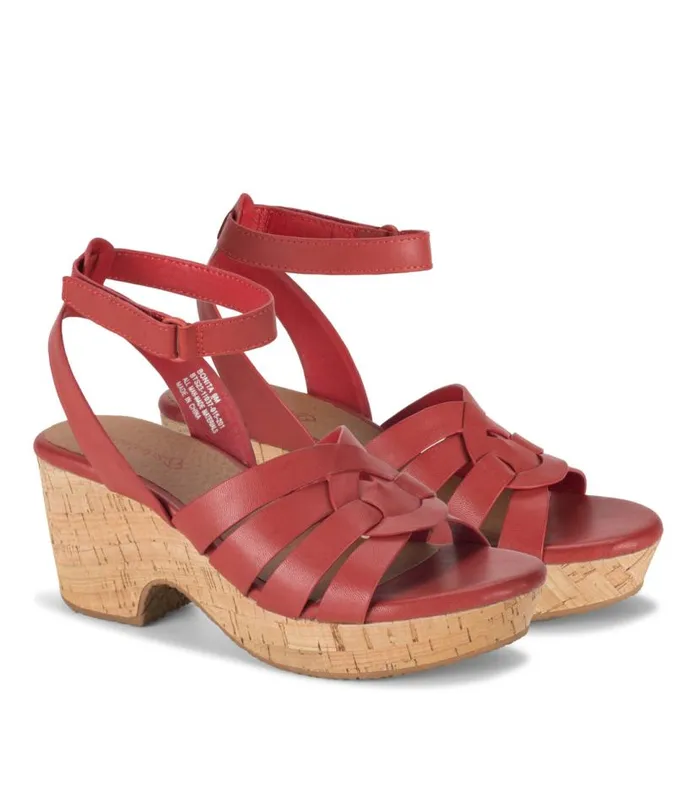 Women Baretraps Wedge Sandals Bonita Wedge Sandal Red