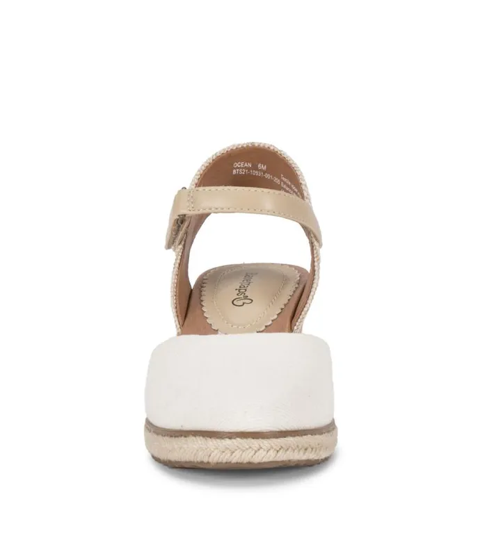 Women Baretraps Wedge Sandals Ocean Closed Toe Wedge Sandal Cream Women Baretraps Wedge Sandals Ocean Closed Toe Wedge Sandal Cream