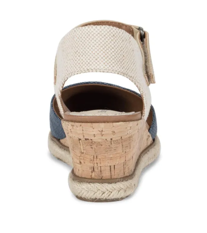 Women Baretraps Wedge Sandals Ocean Closed Toe Wedge Sandal Navy Blue Canvas Women Baretraps Wedge Sandals Ocean Closed Toe Wedge Sandal Navy Blue Canvas