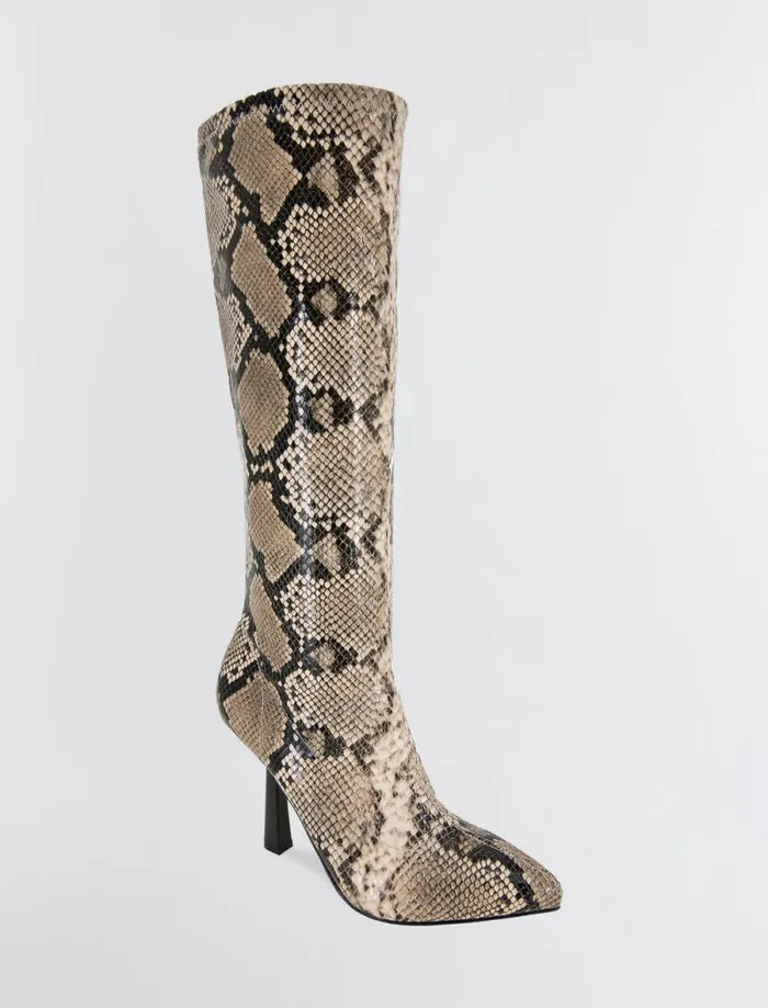 Women BCBG Shoes Isra Boot Natural Snake