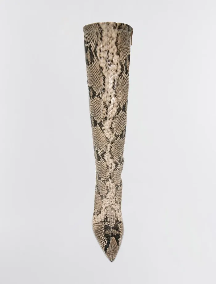 Women BCBG Shoes Isra Boot Natural Snake Women BCBG Shoes Isra Boot Natural Snake