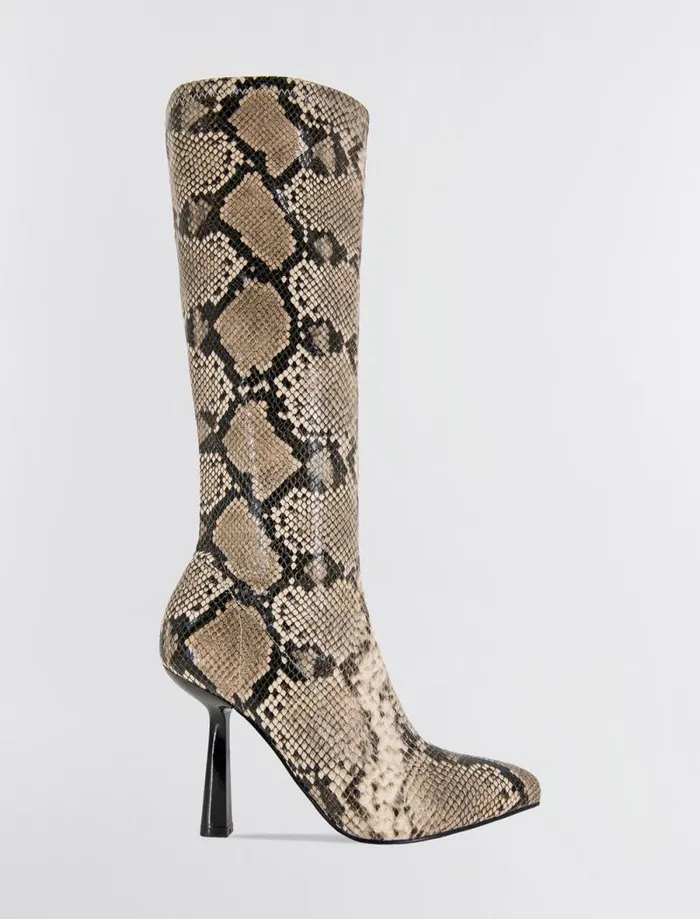 Women BCBG Shoes Isra Boot Natural Snake Women BCBG Shoes Isra Boot Natural Snake