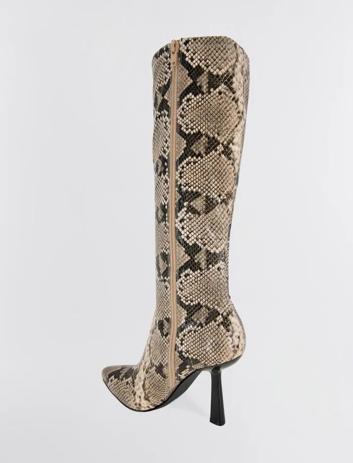 Women BCBG Shoes Isra Boot Natural Snake Women BCBG Shoes Isra Boot Natural Snake