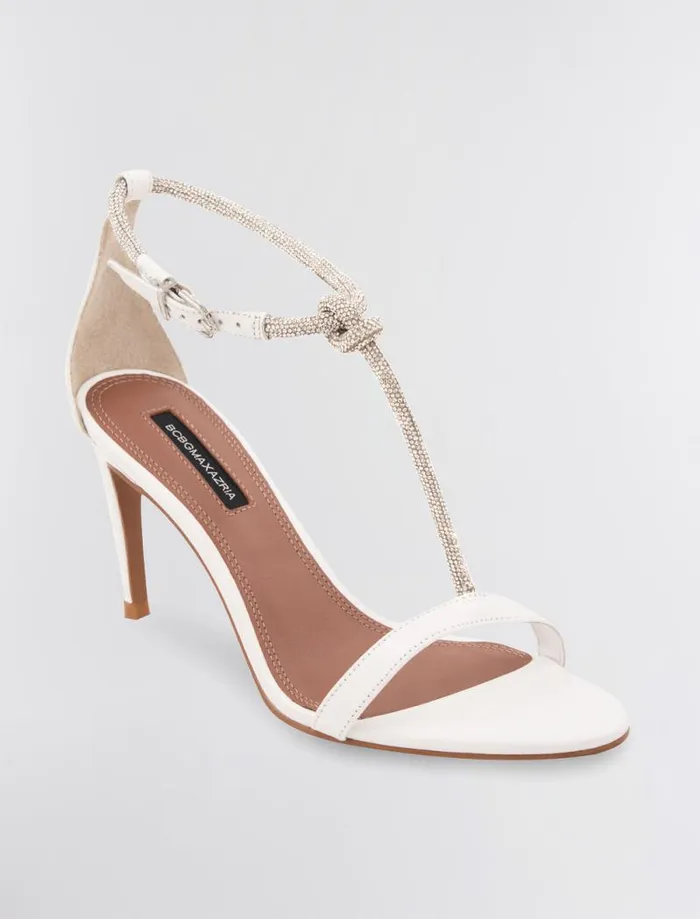 Women BCBG Shoes Trinnia Sandal Heel White