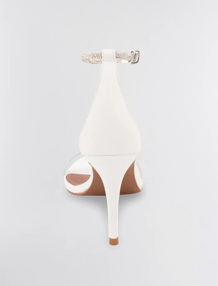 Women BCBG Shoes Trinnia Sandal Heel White