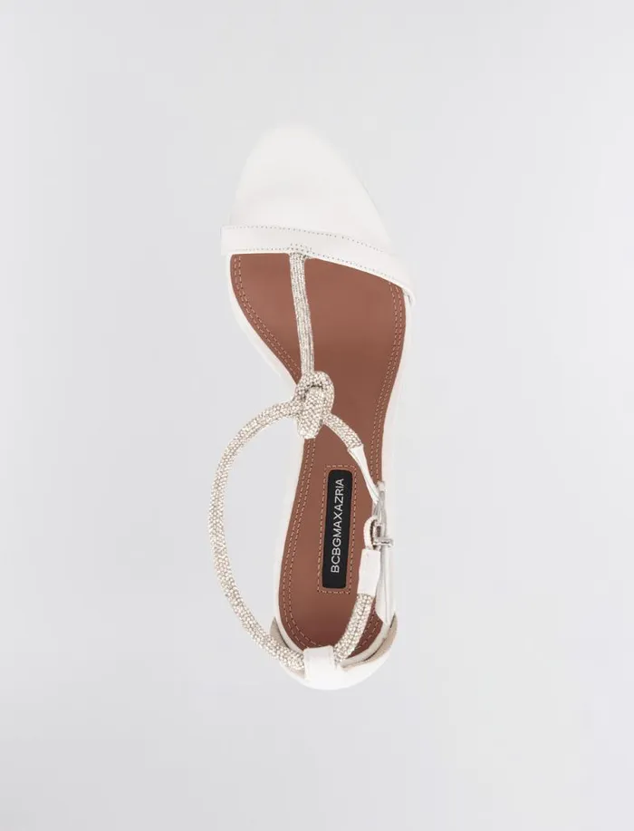 Women BCBG Shoes Trinnia Sandal Heel White