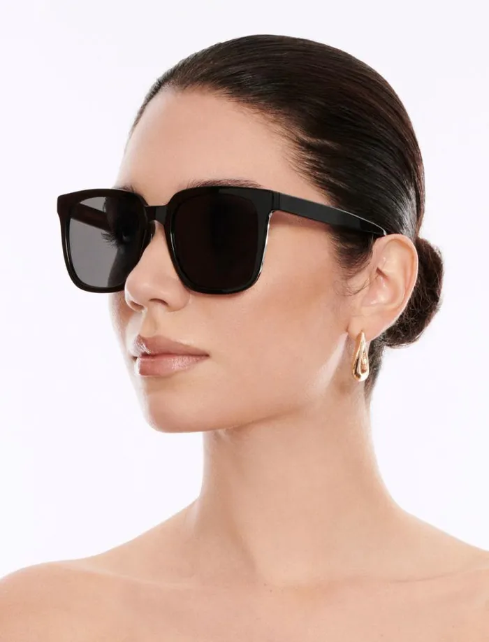 Women BCBG Sunglasses Classic Square Sunglasses Black
