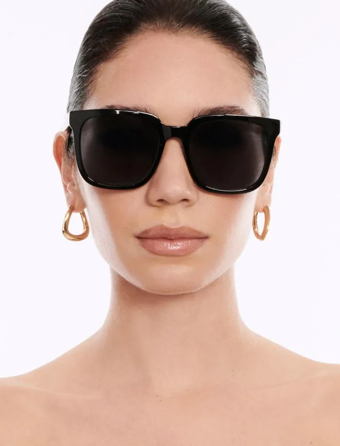 Women BCBG Sunglasses Classic Square Sunglasses Black