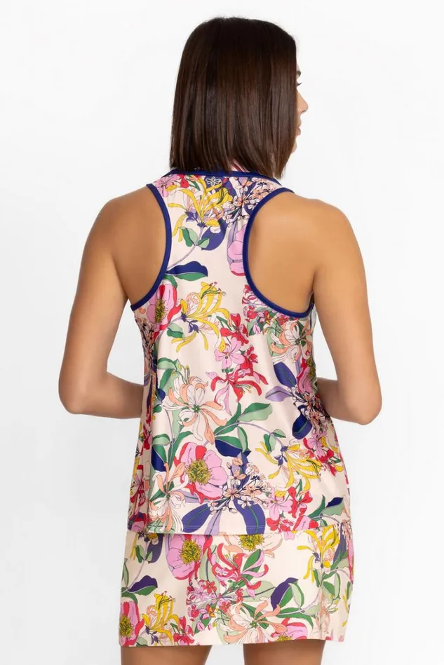 Women BEE ACTIVE ACTIVE POLO SWING TANK Aldrich Scarf Print Johnny Was Active Women BEE ACTIVE ACTIVE POLO SWING TANK Aldrich Scarf Print Johnny Was Active