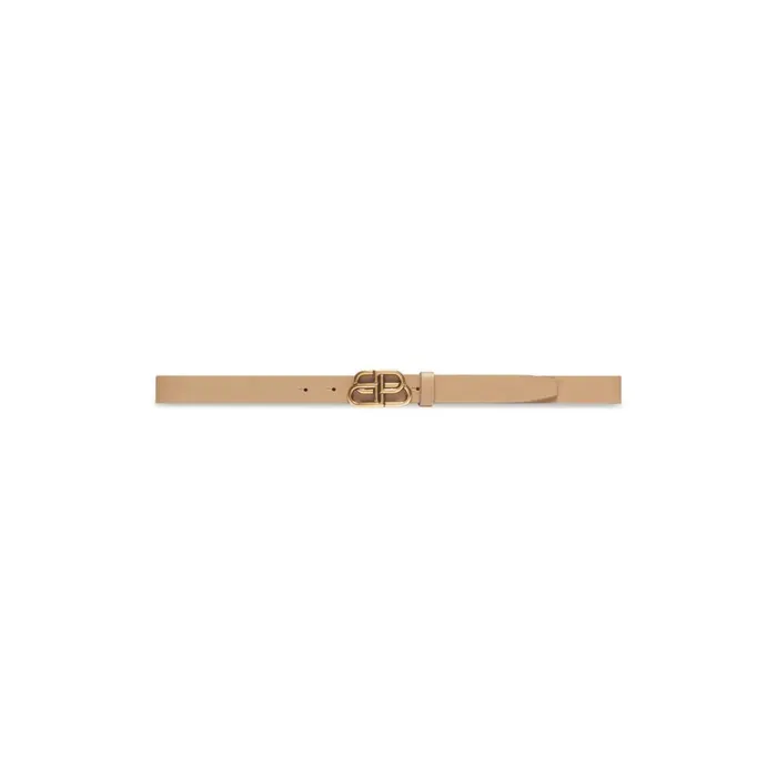 Women Belts Balenciaga Bb Thin Belt In Sand