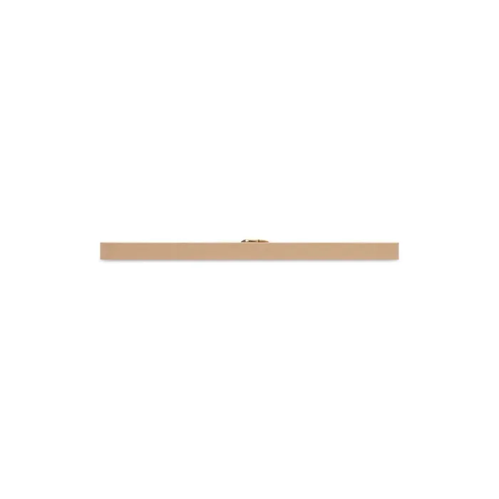 Women Belts Balenciaga Bb Thin Belt In Sand