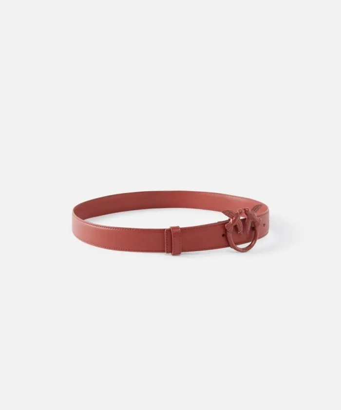 Women Belts Pinko Belt With Colored Buckle 3cm Red Ochrecolourblock