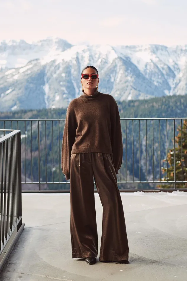 Women Benji Metallic Pants Bronze Bybar Trousers