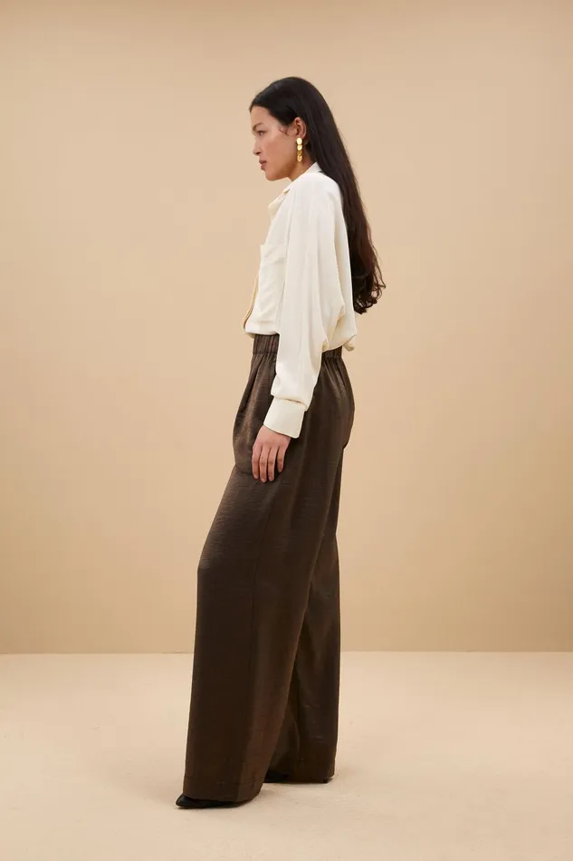 Women Benji Metallic Pants Bronze Bybar Trousers