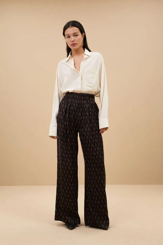 Women Benji Paisley Pants Paisley Dots Bybar Trousers