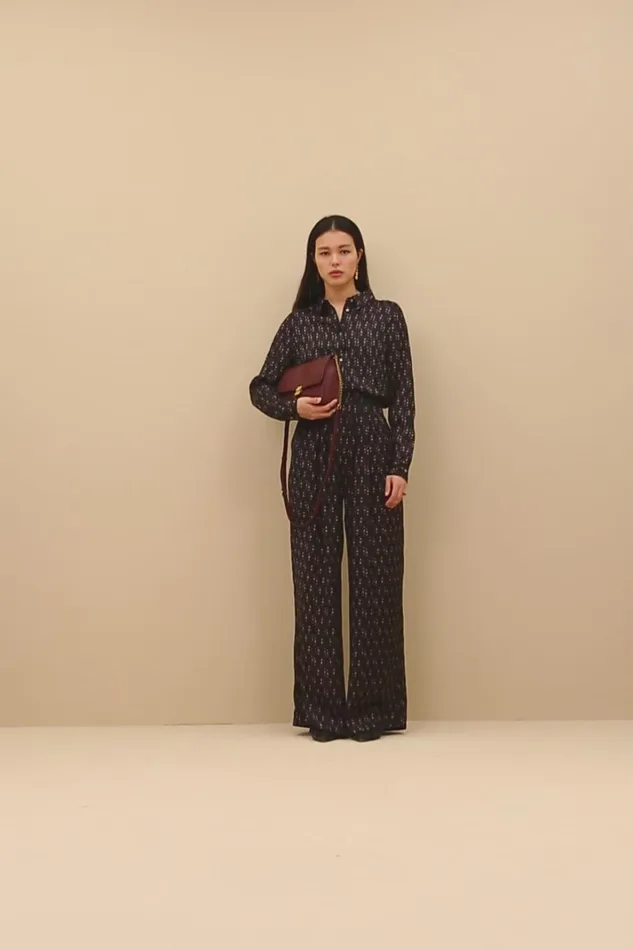Women Benji Paisley Pants Paisley Dots Bybar Trousers