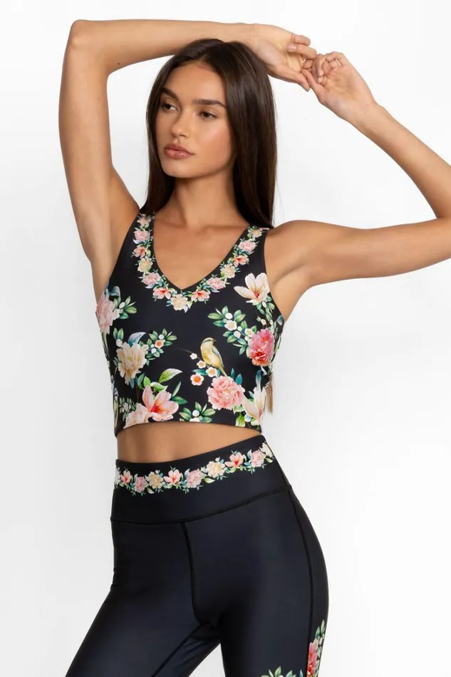 Women BIRDIE VNECK COMPRESSION TANK Birdie Johnny Was Active Women BIRDIE VNECK COMPRESSION TANK Birdie Johnny Was Active