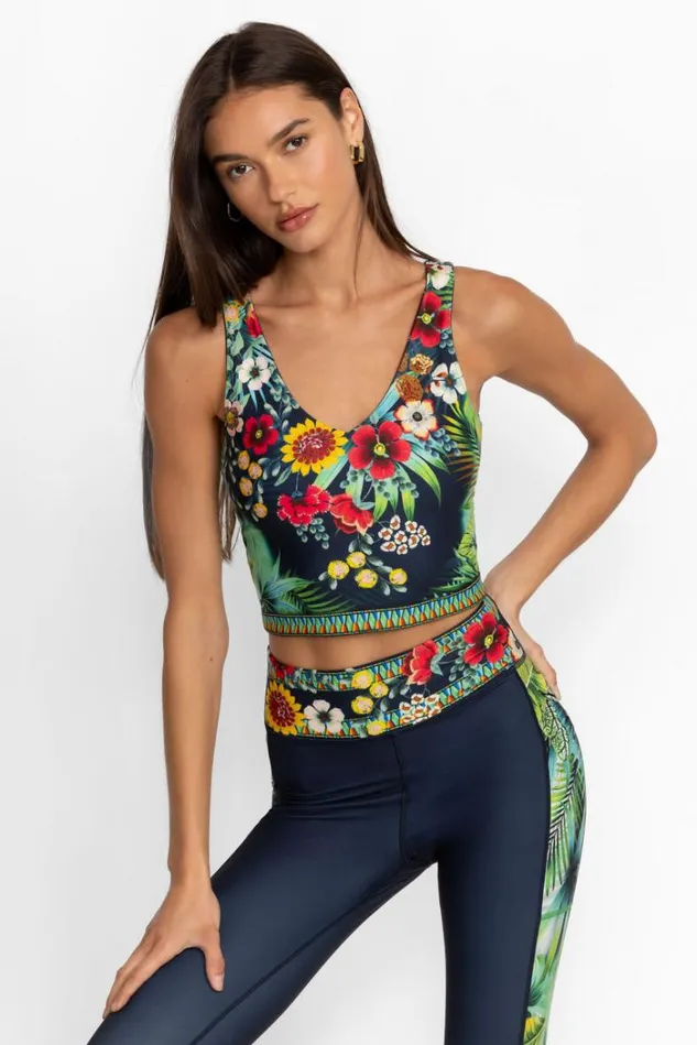 Women BIRDIE VNECK COMPRESSION TANK Birdie Johnny Was Active Women BIRDIE VNECK COMPRESSION TANK Birdie Johnny Was Active