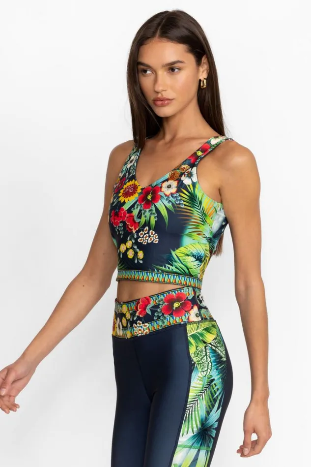 Women BIRDIE VNECK COMPRESSION TANK Birdie Johnny Was Active Women BIRDIE VNECK COMPRESSION TANK Birdie Johnny Was Active