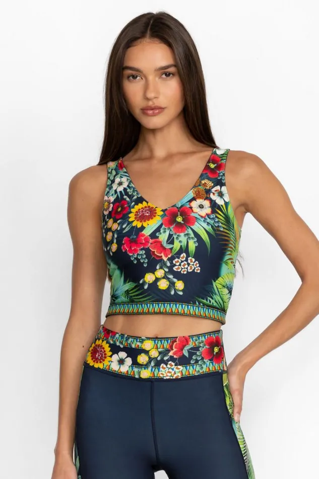 Women BIRDIE VNECK COMPRESSION TANK Birdie Johnny Was Active Women BIRDIE VNECK COMPRESSION TANK Birdie Johnny Was Active