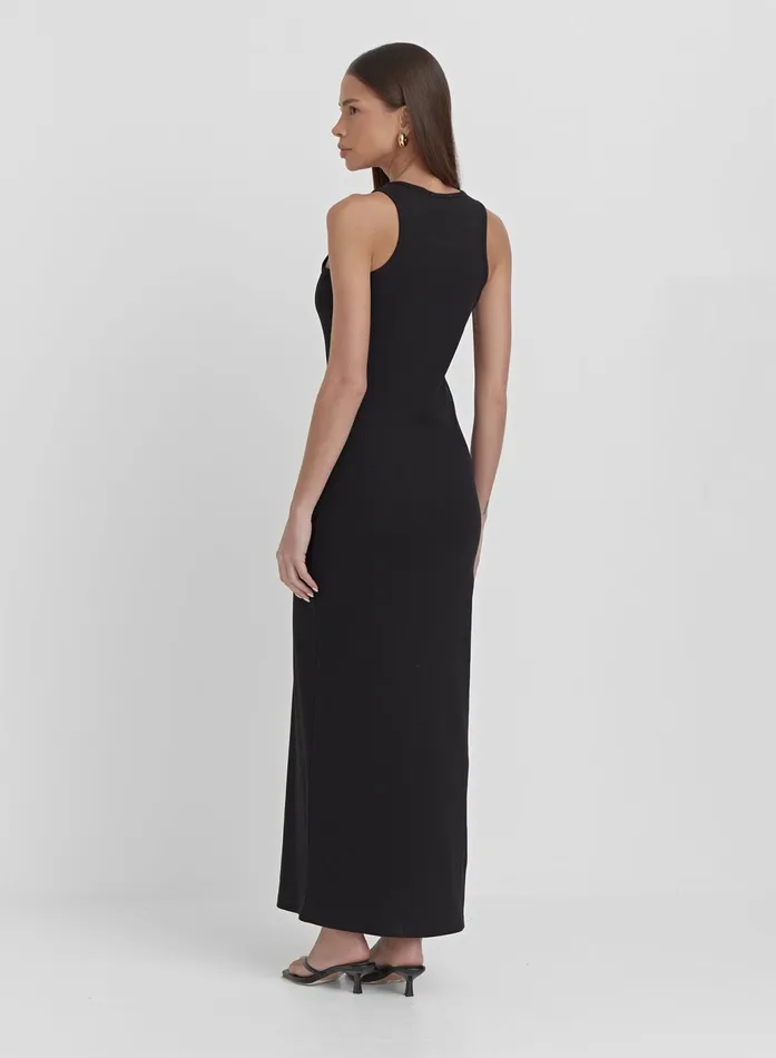 Women Black Jersey Midaxi Dress 8211 Emel 4th and Reckless Dresses