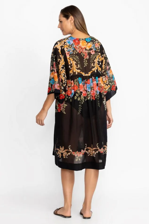 Women BLACK ROYAL EASY COVERUP DRESS Multi Johnny Was Swim and Resort Women BLACK ROYAL EASY COVERUP DRESS Multi Johnny Was Swim and Resort