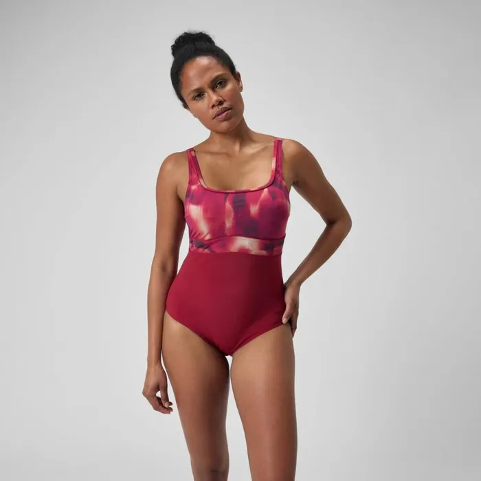 Women BodyShaping Speedo Women039s Shaping Contour Eclipse Swimsuit PurpleRed