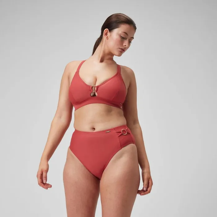 Women BodyShaping Speedo Women039s Shaping Hi Waist Brief Red