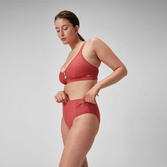 Women BodyShaping Speedo Women039s Shaping Hi Waist Brief Red