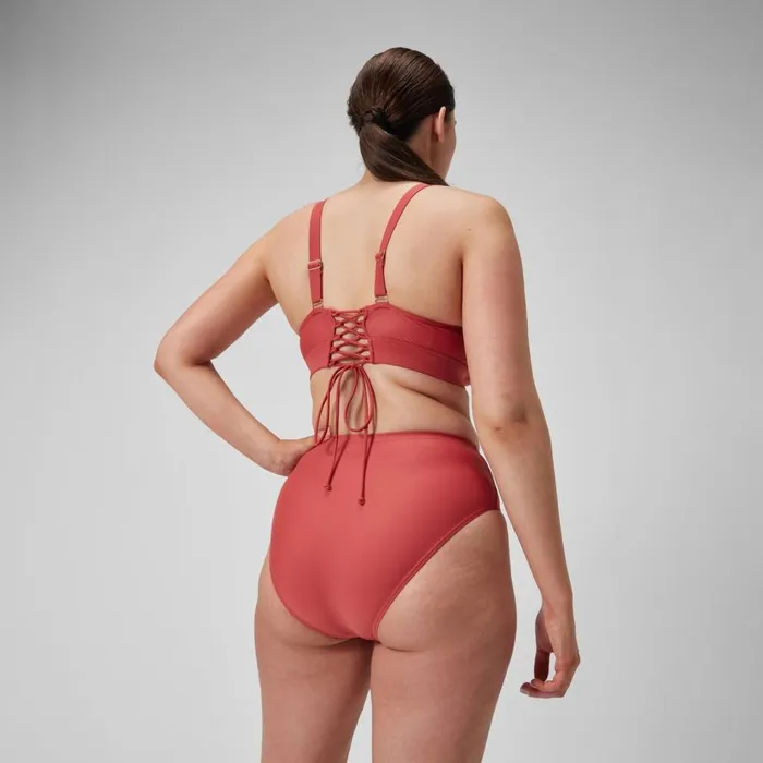 Women BodyShaping Speedo Women039s Shaping Hi Waist Brief Red
