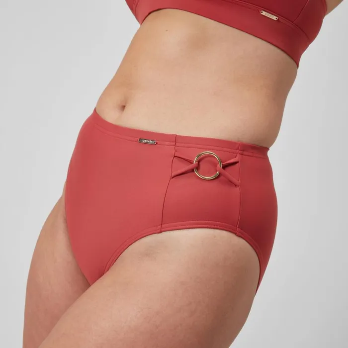 Women BodyShaping Speedo Women039s Shaping Hi Waist Brief Red