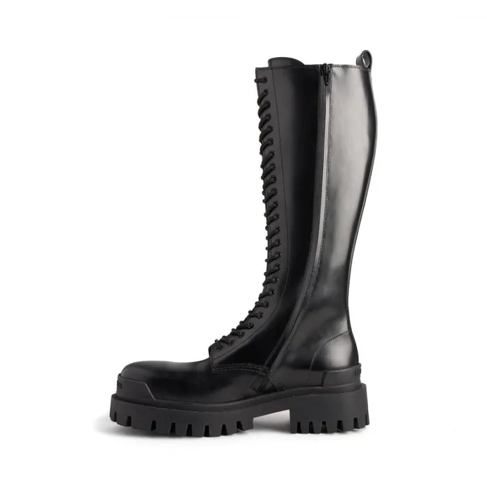 Women Boots and Ankle Boots Balenciaga Strike 20mm Boot In Black