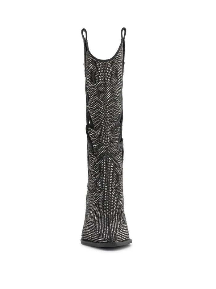Women Boots and Booties Jessica Simpson Ginika Western Boot In Black Crystal
