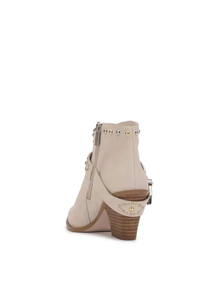 Women Boots and Booties Jessica Simpson Pivvy Western Buckle Bootie In Chalk